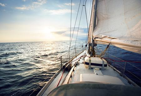 Sailboat on open water